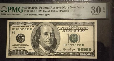 2006 $100 Federal Reserve Note New York and 1996 $100 Dollar Bill - Image 1 of 2