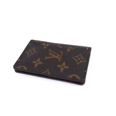 LOUIS VUITTON Monogram Organizer de Poche Card Case M61732 Brown PVC Leather - Image 1 of 4