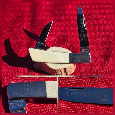 Vntg GERBER Silver Knight 200A Oregon Knife Collectors OKCA 1980 Bone Japan #127 - Image 1 of 4