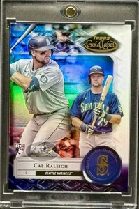 Cal Raleigh RARE ROOKIE RC GOLD REFRACTOR INVESTMENT CARD TOPPS MARINERS MINT - Picture 1 of 3