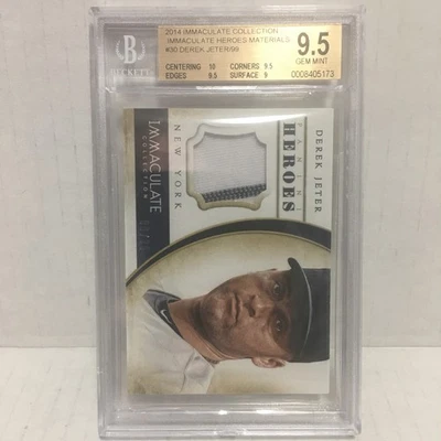 Derek Jeter 2014 Panini Immaculate Collection Game Used Jersey #96/99 - Image 1 of 4