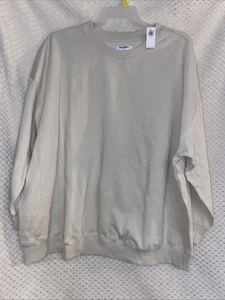 Old Navy Tunika Länge Fleece Damen Sweatshirt Beige 3X - Bild 1 von 6