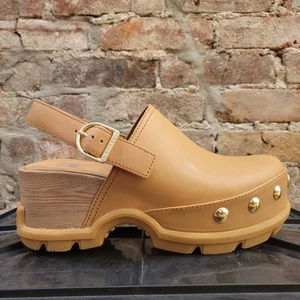Zueco Sorel Roam'n para mujer RVT Tawny Bluff/Goma 17 #2113151 nuevo con caja - Imagen 1 de 10