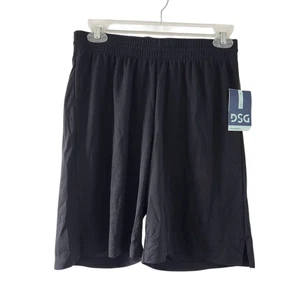 New DSG Girls Basketball Shorts Black XL 16 Kids Elastic Waist, 8" Inseam - Picture 1 of 6