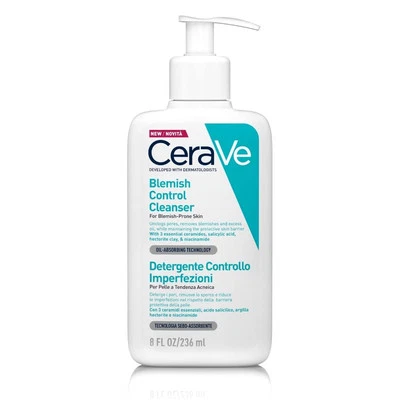 CeraVe Detergente Controllo Imperfezioni, Per Pelle Grassa con Tendenza Acneica, - Immagine 1 di 4