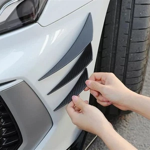 6pcs Universal Carbon Fiber Car Auto Front Bumper Fins Spoiler Trim Accessories - Bild 1 von 13