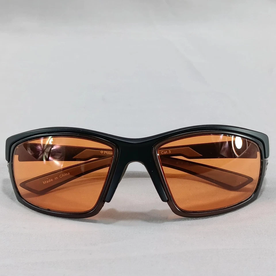 复古宝丽来太阳镜男式黄色镜片黑色镜框摩托车眼镜  — 第 1/4 张图片