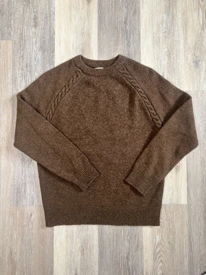 J. Crew Rugged Merino Wool Sweater Men's Medium Knit Crew Neck Pullover - Image 1 of 4