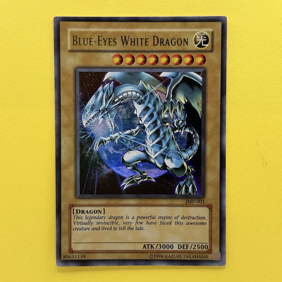 NM Blue-Eyes White Dragon JMP-001 Ultra Rare YuGiOh teka - Image 1 of 2