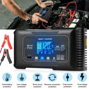 20A Automatic Lithium Battery Charger 12V/24V For Lifepo4 Lead-Acid AGM/Gel/SLA - Picture 1 of 19