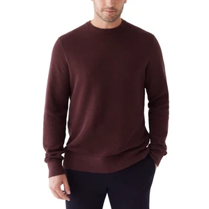 Frank And Oak The Waffle Crewneck Sweater, Fudge Brown, XXL - Picture 1 of 1