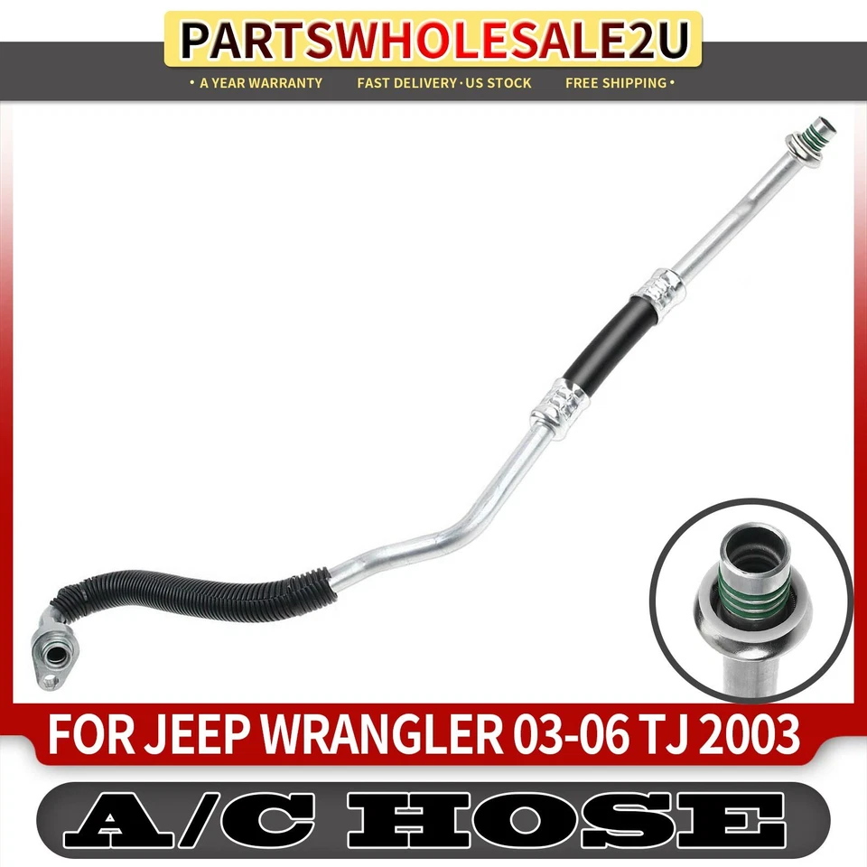 Conjunto de manguera de succión de refrigerante de aire acondicionado para Jeep TJ 2003 Wrangler 03-06 L4 2,4 L Foto 1 de 4