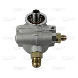 TSP GM TYPE II 2 ALUMINUM POWER STEERING PUMP, SATIN, REMOTE RESERVOIR, JM2010 - Picture 1 of 2