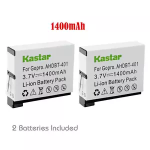 Kastar Battery for GoPro HERO4 and GoPro AHDBT-401, AHBBP-401 Sport Cameras - Picture 1 of 4