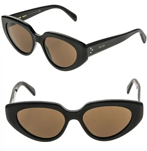Gafas de sol CELINE 40286 BOLD 3 puntos negras marrones angulares para gatos CL40286I 01E para mujer - Imagen 1 de 11