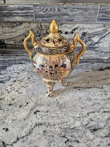 Rare Antique Satsuma Chinese Incense Burner Urn - Picture 1 of 15