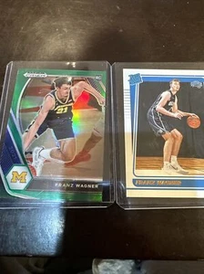 Franz Wagner 2 Rookie Card Lot - Panini Green Ice Prizm, Donruss Rated Rookie - Bild 1 von 6