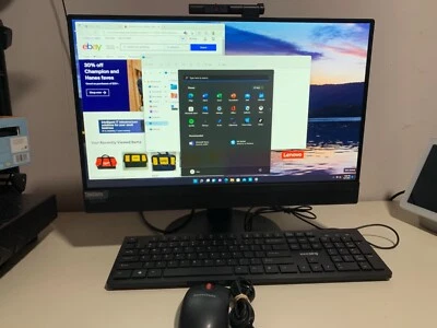 Lenovo ThinkCentre M820z AiO 22" Intel i7-8700 8GB Ram 500GB 8th Gen windows 11 - Image 1 of 4