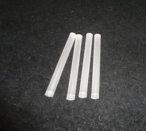LOT OF FOUR 99.95% HIGH PURITY TRANSLUCENT POLYCRYSTALLINE ALUMINA TUBE No.: 430 - Picture 1 of 7