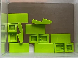 Lego Stck.-limettengrüne Schräge gebogen 2 x 1 ohne Noppen-Nr. 11477-Stck 10 - Bild 1 von 1
