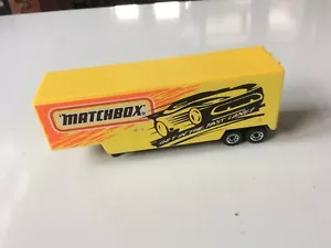 Vintage Mathbox Low Bed Trailer Get In The Fast Lane - Zdjęcie 1 z 6