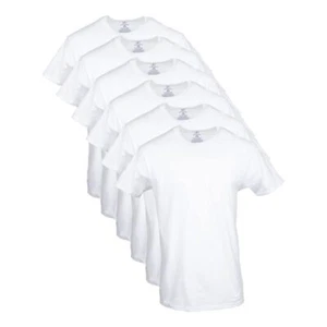 George Men's Crew T-Shirts 6-Pack X-Large White - Picture 1 of 5