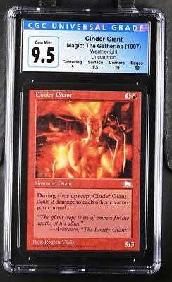 CINDER GIANT Weatherlight U CGC 9.5 MTG [Nostalgium] - Image 1 of 2
