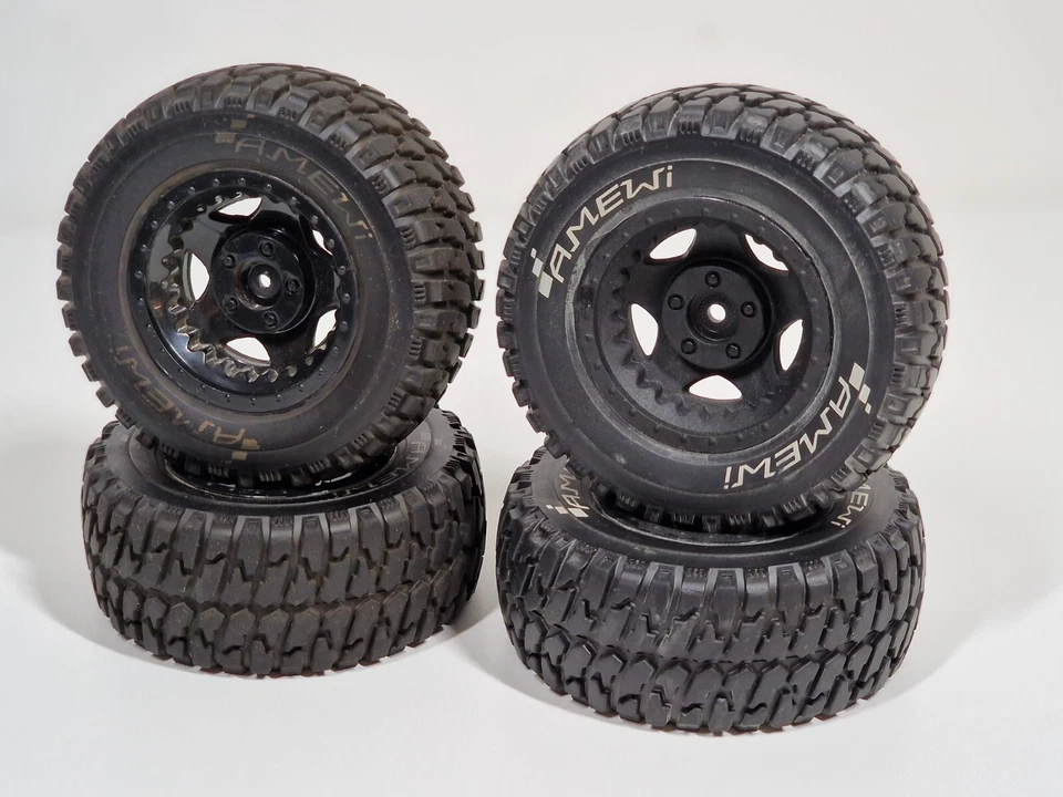 Amewi AM10SC V2 Rc Short Course Truck 1:10 Kompletträder Reifen 4Stk Ersatzteile - Bild 1 von 4