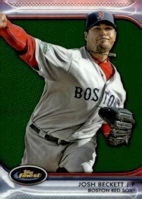 2012 Finest #94 Josh Beckett Green Refractors - Image 1 of 2
