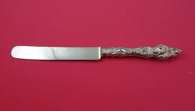 Cuchillo de cena Les Six Fleurs de Reed Barton de plata esterlina BL SP Vermeil 10 1/4" Foto 1 de 2