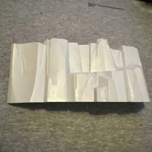 Vintage Star Wars Imperial Attack Base Part Side Wall Bright White Great Conditi - Picture 1 of 3