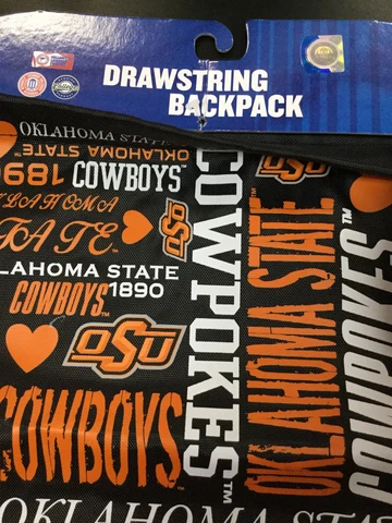 NCAA Oklahoma State Cowboys Drawstring Backpack Forever Collectibles Big 12 New Cover