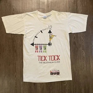 Vintage Single Stitch T Shirt XXL Short Sleeve Milo Millenium Bug Y2K USA Made - Picture 1 of 11