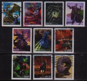 OFF paper #5909-18 Dungeons & Dragons (used set of 10) Forever 2024 – f411 - Picture 1 of 1