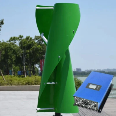 3000W Vertikale Windgenerator 48V On Grid Windkraftanlage mit Netzwechselrichter - Image 1 of 4