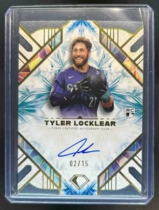 2025 Topps Diamond Icons Tyler Locklear Auto RC Blue Rookie #2/15 Mariners - Picture 1 of 2