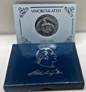 1982D Uncirculated Half Dollar (George Washington Silver Commemorative) - Picture 1 of 3