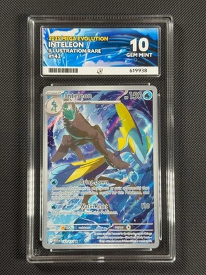 ACE 10 Inteleon 142/132 IR Pokémon Card Me01: Mega Evolution Holo GEM MINT - Image 1 of 4