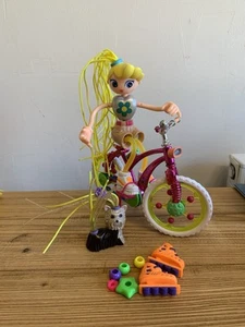 Vintage Betty Spaghetty Bettys Fahrrad mit Jake Haustier Hund Puppe 1990er - Bild 1 von 1