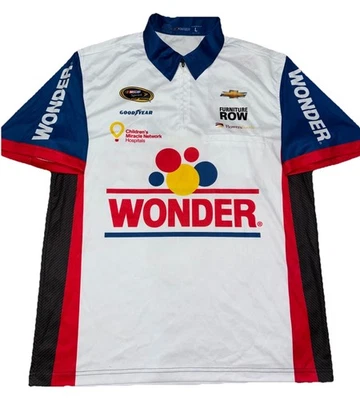 Camisa Furniture Row Kurt Busch Wonder Bread Talladega 2013 Nascar Pit Crew Foto 1 de 2