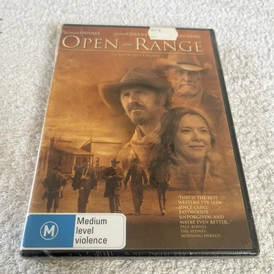Open Range (DVD 2003) Action Drama Romance Western Region 4 Brand New And Sealed - image 1 of 4
