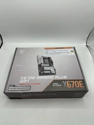 SEALED! msi x670e gaming plus wifi AMD Motherboard - Image 1 of 4
