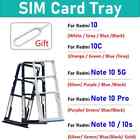For Redmi 10C Note 10S 10 Pro 5G SIM Card Holder Tray chip Slot Holder Adapter 