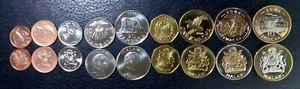 Malawi 9 Pcs Coins SET, 1 2 5 10 20 50 Tambala 1 5 10 Kwacha, 1995 to 2006, UNC - Picture 1 of 4