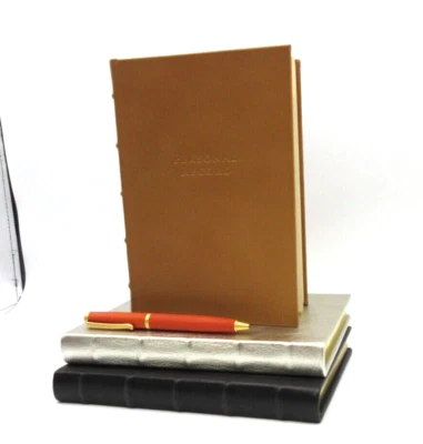 Personal Record: A Lifetime Memoir Heirloom Quality 8" Leather Journal Levenger - Image 1 of 4