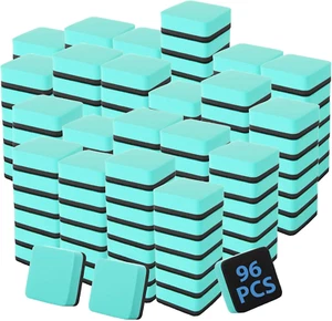 96 Pack Dry Erase Erasers 2 X 2 Inch Whiteboard Eraser Mini Magnetic Dry Erase E - Picture 1 of 12