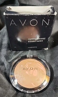 AVON MARBLEIZED BRONZER ~ "BRONZED PEACH" ~ 0.14 oz  NEW IN BOX             CC - Image 1 of 4