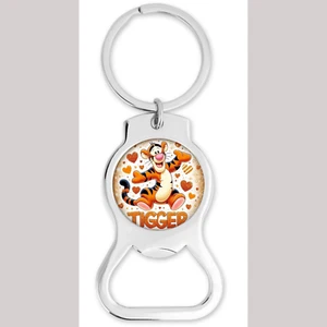 Tigger Inspired Bottle Opener Keychain Round - Picture 1 of 1