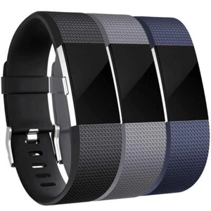 Bands Replacement Compatible with Fitbit Charge 2, 3-Pack, Large Gray/Blue/Black - Imagen 1 de 8