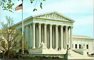 Us Supreme Court Building Washington Dc Library Congress Unposted Postcard - Picture 1 of 2